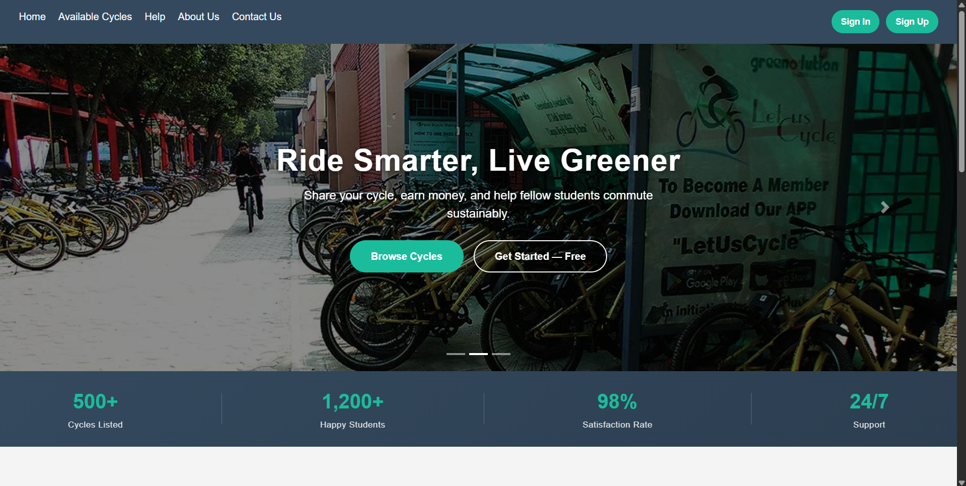 Pedal-Share screenshot